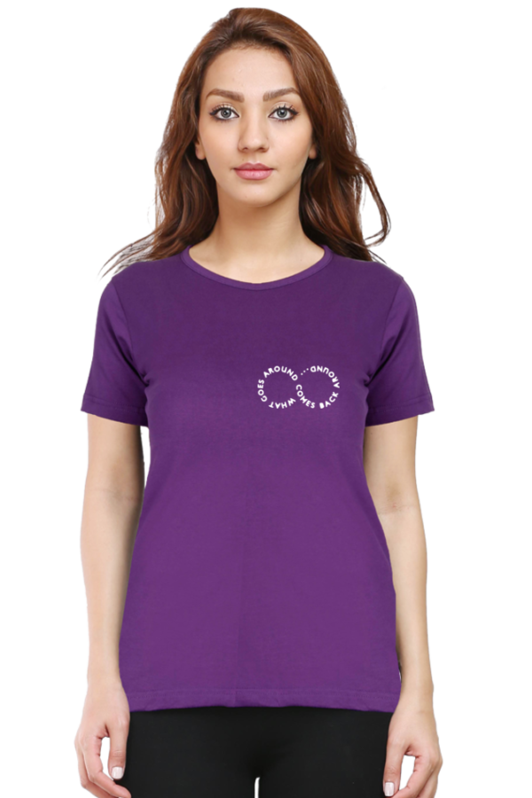 Stylish Women's Cotton T-Shirt with a Vibrant Print - Image 2