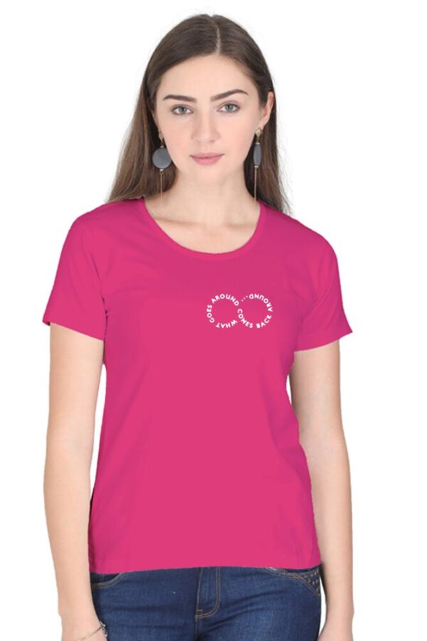 Stylish Women's Cotton T-Shirt with a Vibrant Print - Image 7