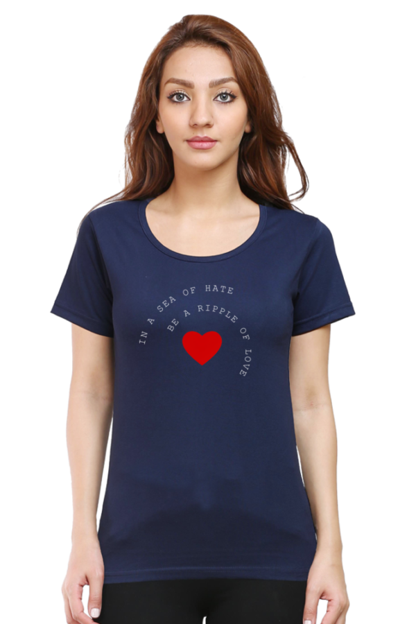 Trendy Cotton T-Shirt with Bold Typography Print - Image 4