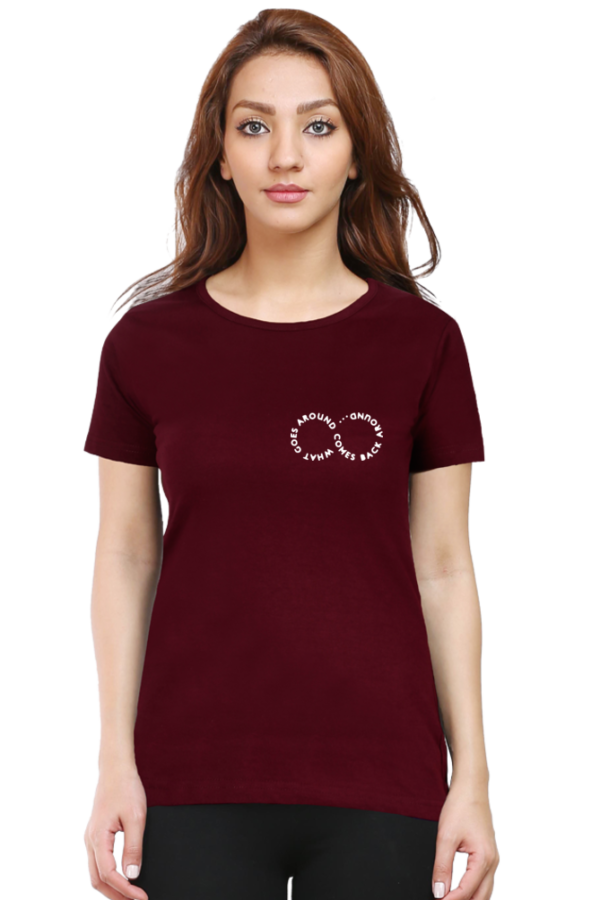 Stylish Women's Cotton T-Shirt with a Vibrant Print - Image 3