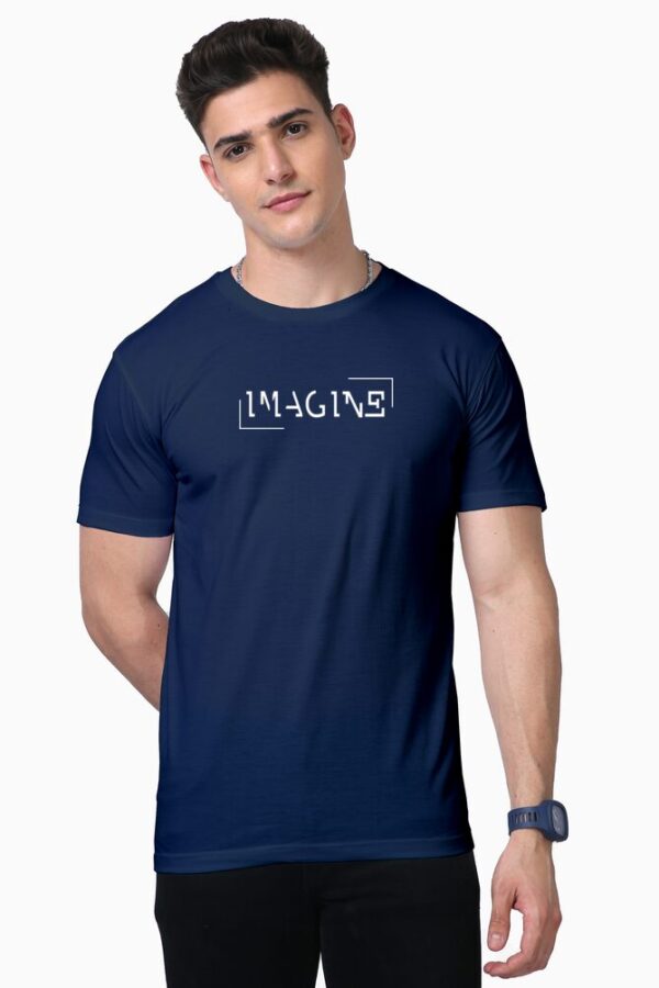 Men's cotton Tshirt with a design that stirs the imagination