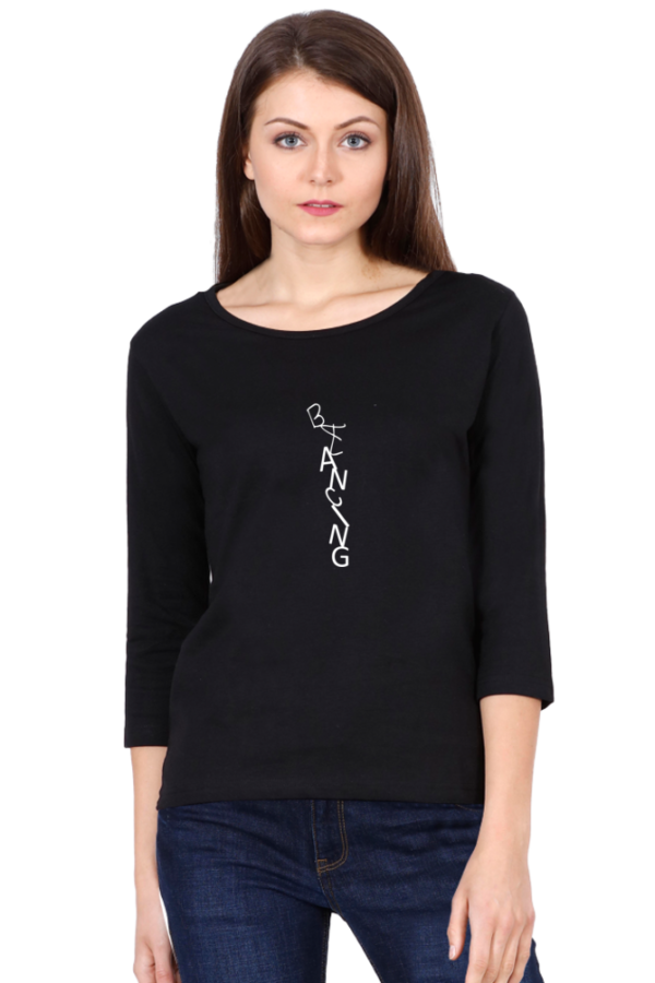 Women's fullsleeve printed Tshirt - Image 3