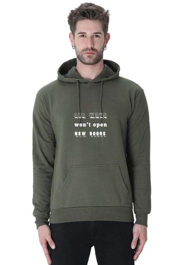 Men's printed hoodie with a subtle message - Image 2