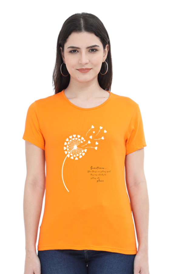 Cotton Tshirt for women with a bright design