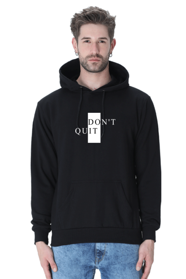 Black hoodie for Men with a bold design