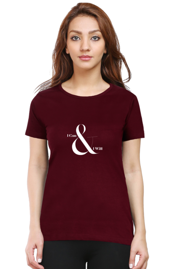 Trendy typography based cotton Tshirt for Women - Image 3