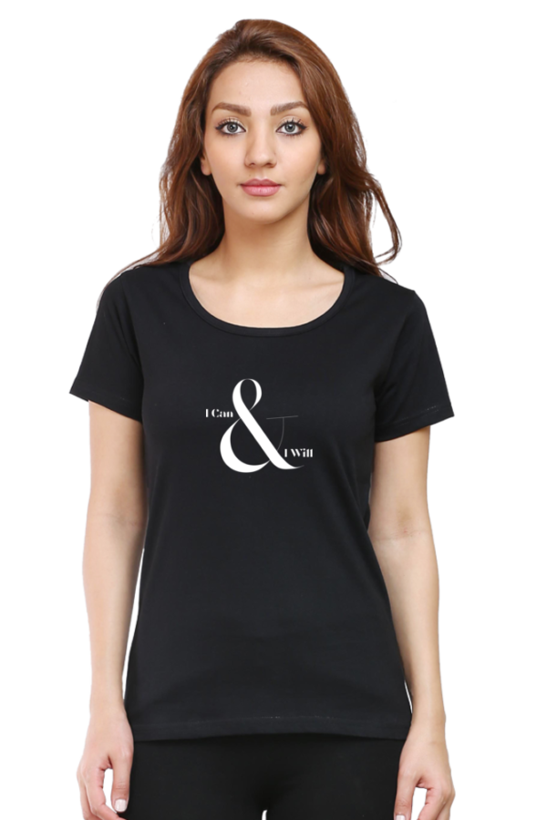 Trendy typography based cotton Tshirt for Women - Image 6