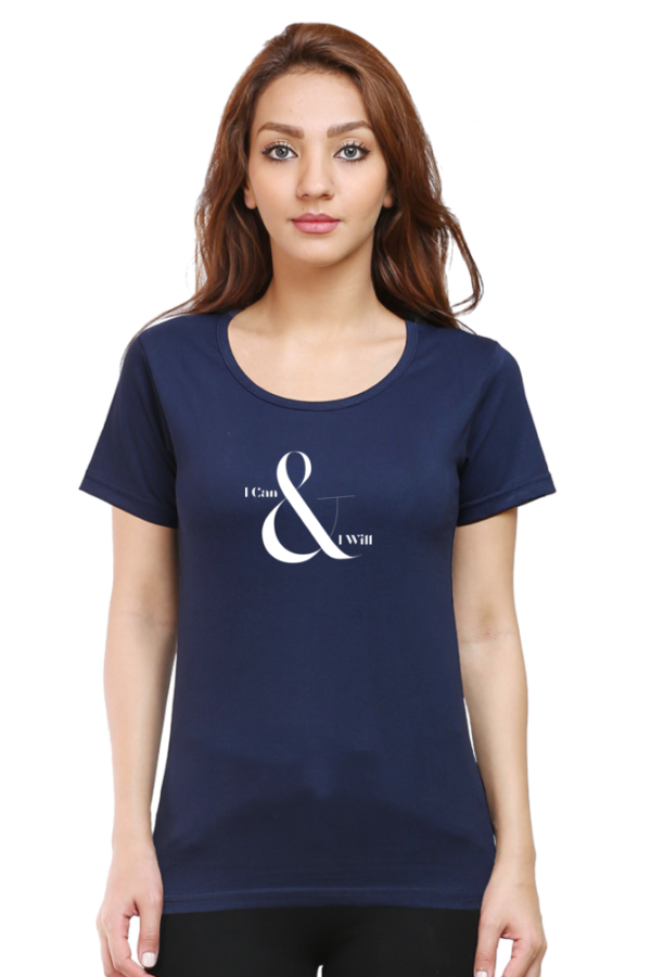 Trendy typography based cotton Tshirt for Women - Image 5