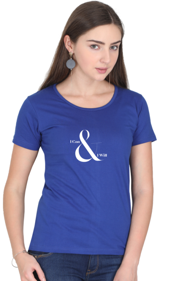 Trendy typography based cotton Tshirt for Women