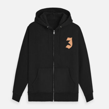 Unisex Abstract Printed Zip Hoodie
